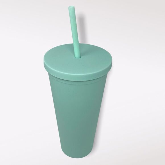 🆕 Mint Matte Tumbler With Straw - Picture 2 of 4